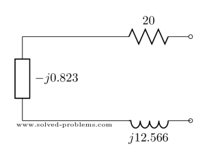 Simplified impedance equivalent circuit 