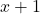 Rendered by QuickLaTeX.com x+1
