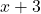 Rendered by QuickLaTeX.com x+3
