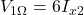  V_{1\Omega}=6I_{x2} 