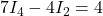 7I_4 -4I_2=4