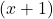 Rendered by QuickLaTeX.com (x+1)