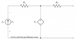 thevenin's theorem solved problems with two voltage sources