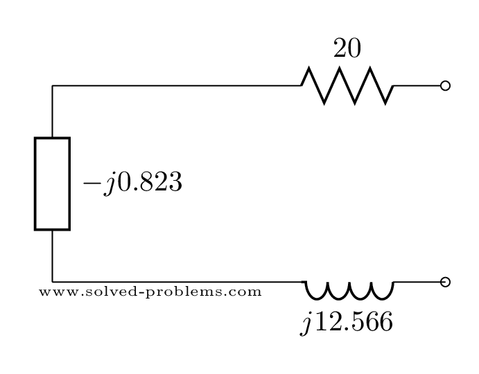 Simplified impedance equivalent circuit