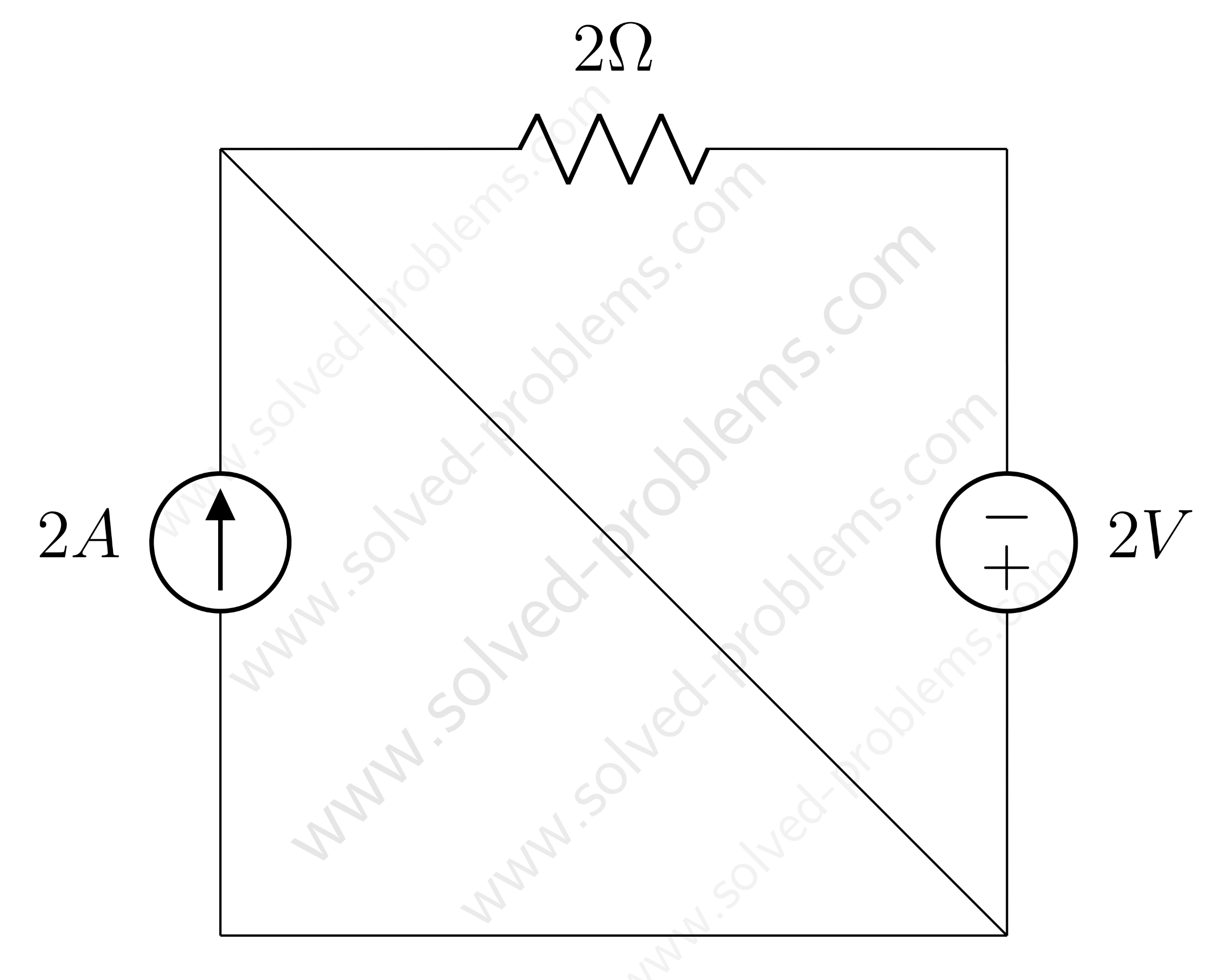 Solving a Simple Circuit of Three Elements